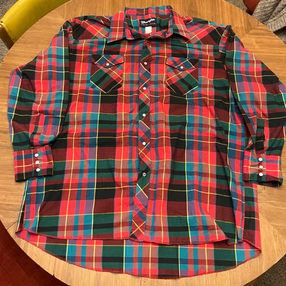 Vintage Wrangler Pearl Snap Button Up